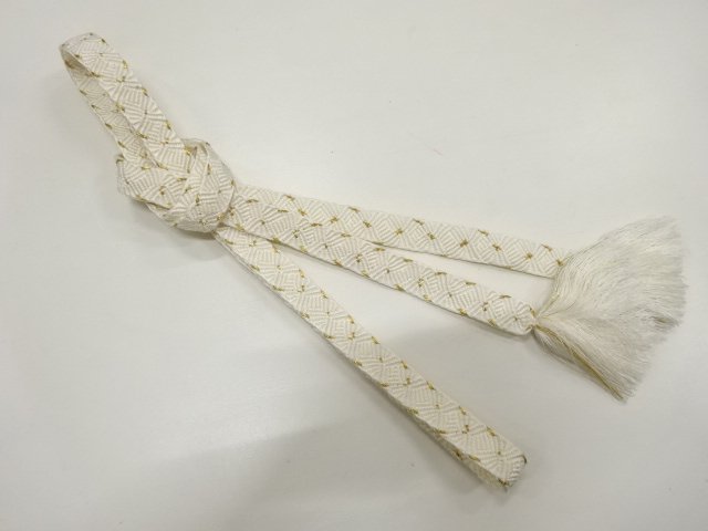 JAPANESE KIMONO / HAND-TIED OBIJIME